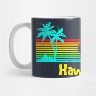 '80s Retro Vintage Hawaii (distressed look) Mug